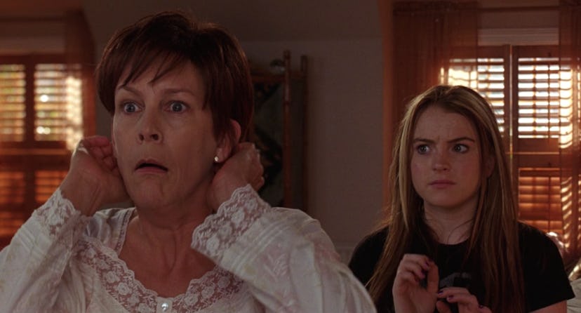 Jamie Lee Curtis and Lindsay Lohan in 'Freaky Friday,' which is a great movie to watch on Mother's D...