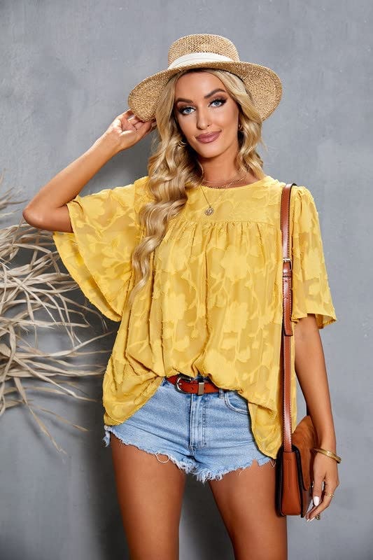 Dokotoo Bell Sleeve Blouse