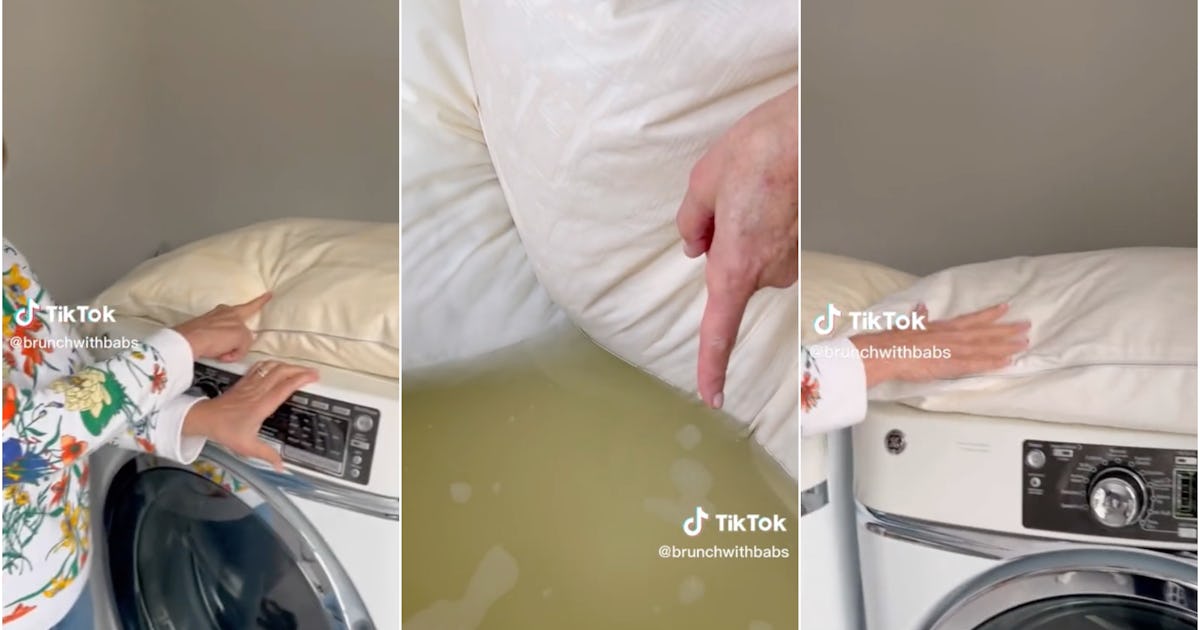 Strip Washing Pillows Is Grossly Satisfying, TikTok Grandma Babs Shows Us Strip Washing Pillows Is Grossly Satisfying, TikTok Grandma Babs Shows Us