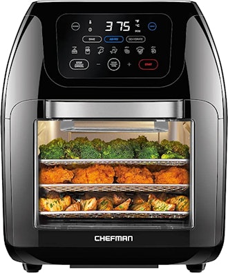 This large-capacity air fryer for vegans and vegetarians also has 17 preset programs.
