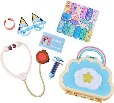 Bluey Cloud Bag Doctor Check Up Set is a best toy for bluey fans