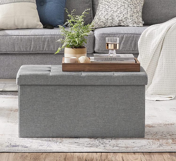 SONGMICS Tufted Storage Bench
