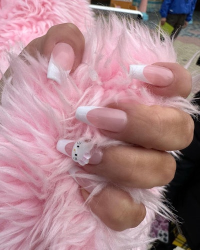 Kim Kardashian Hello Kitty Nails