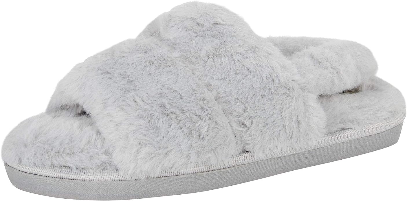 Jessica Simpson Faux Fur Slingback Slipper