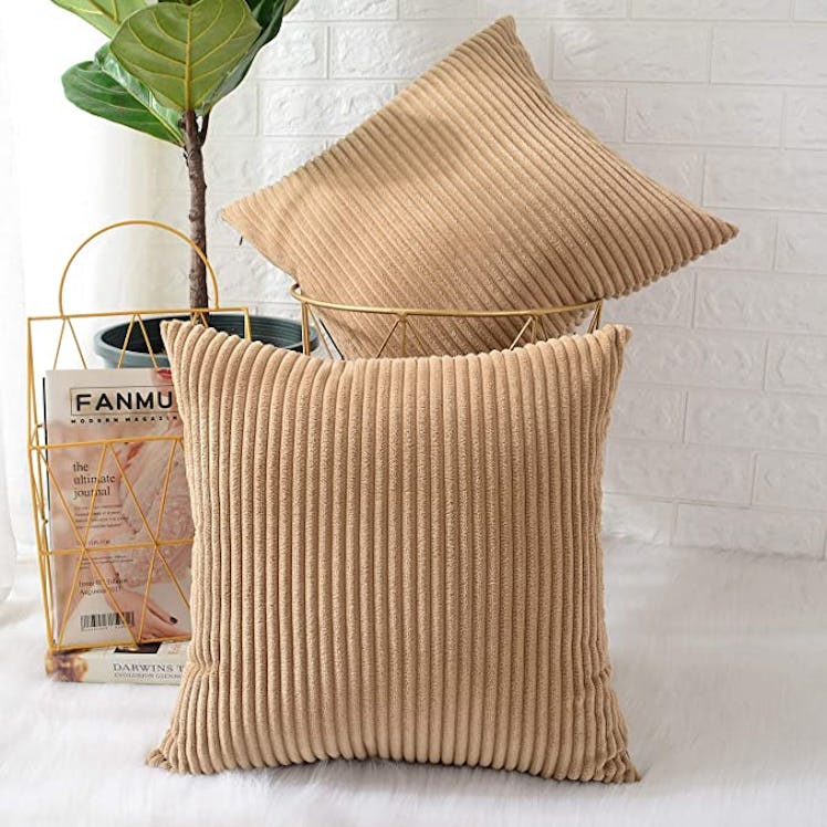 If you're looking for cheap yet popular home upgrades, consider these corduroy pillow covers for you...