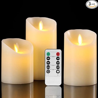 Pandaing LED Flameless Candles (3-Pack)