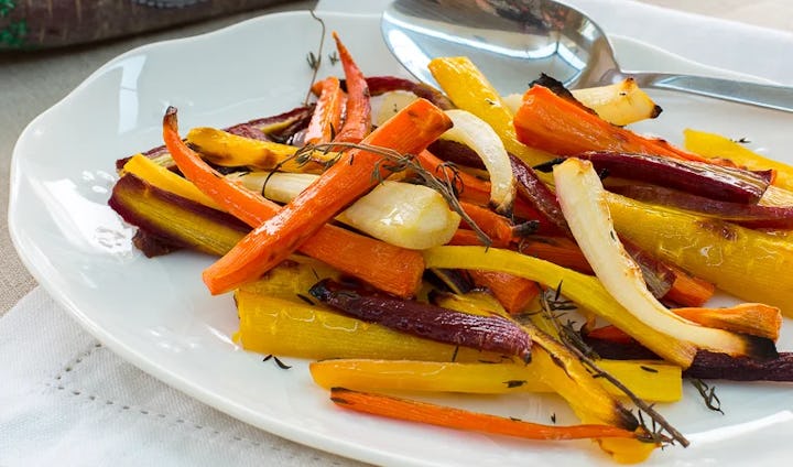 Roasted carrots of many colors from Trader Joe's