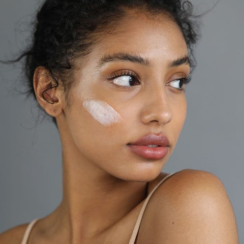 1111skin model wearing Y Theorem Cream