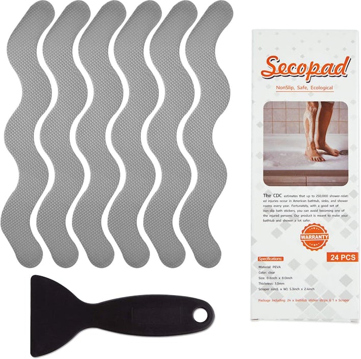 Secopad Patented Anti Slip Shower Stickers (24 Pieces)