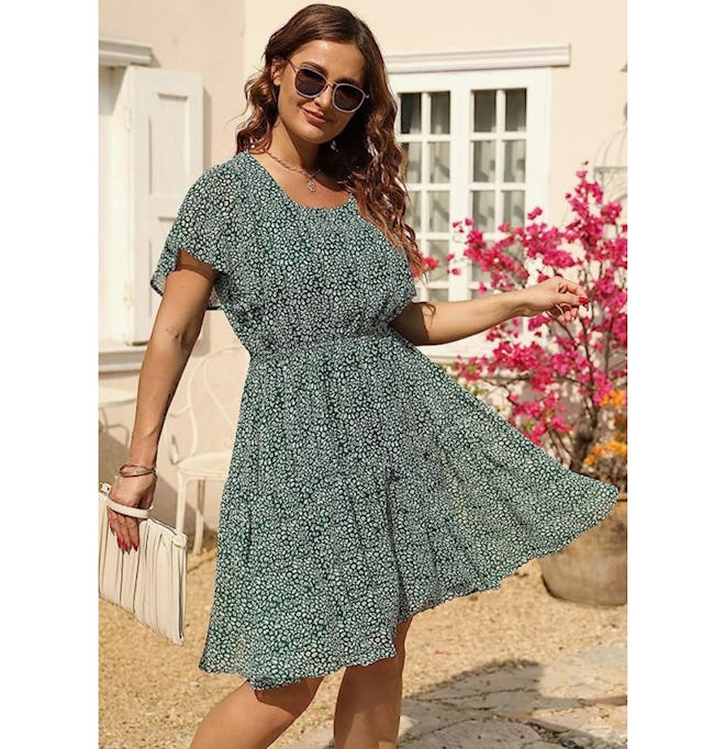 Nemidor Chiffon Midi Dress