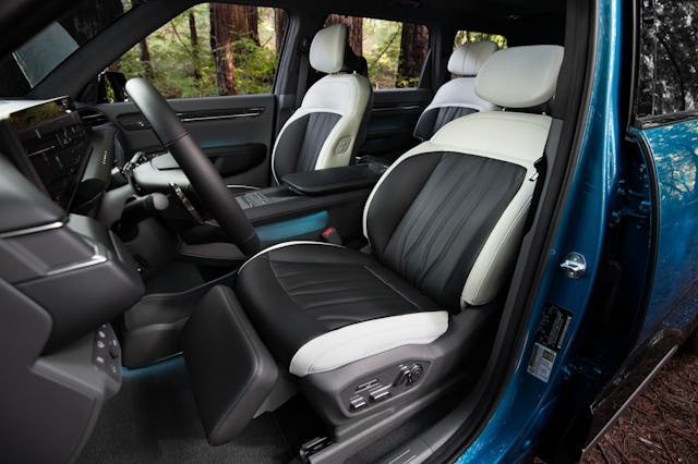 Kia EV9 full-size electric SUV interior 