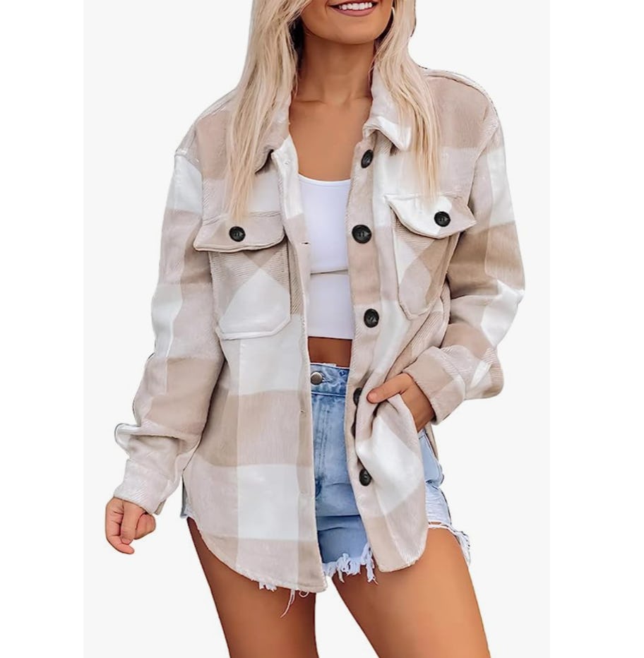 AUTOMET Plaid Shacket