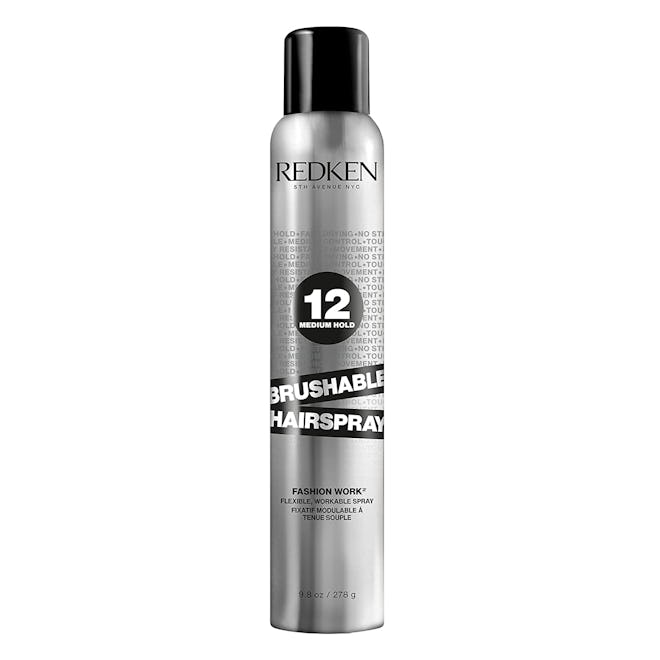redken brushable hairspray is the best hairspray for curly hair with frizz control