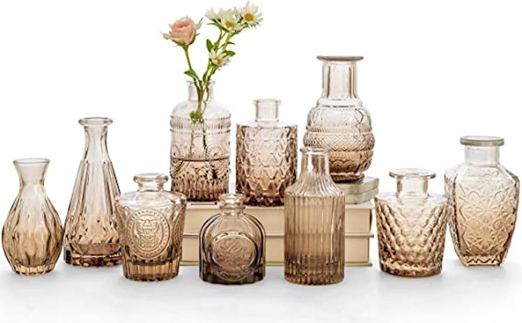 These matching glass vases are cute yet inexpensive decor items to add throughout your home.