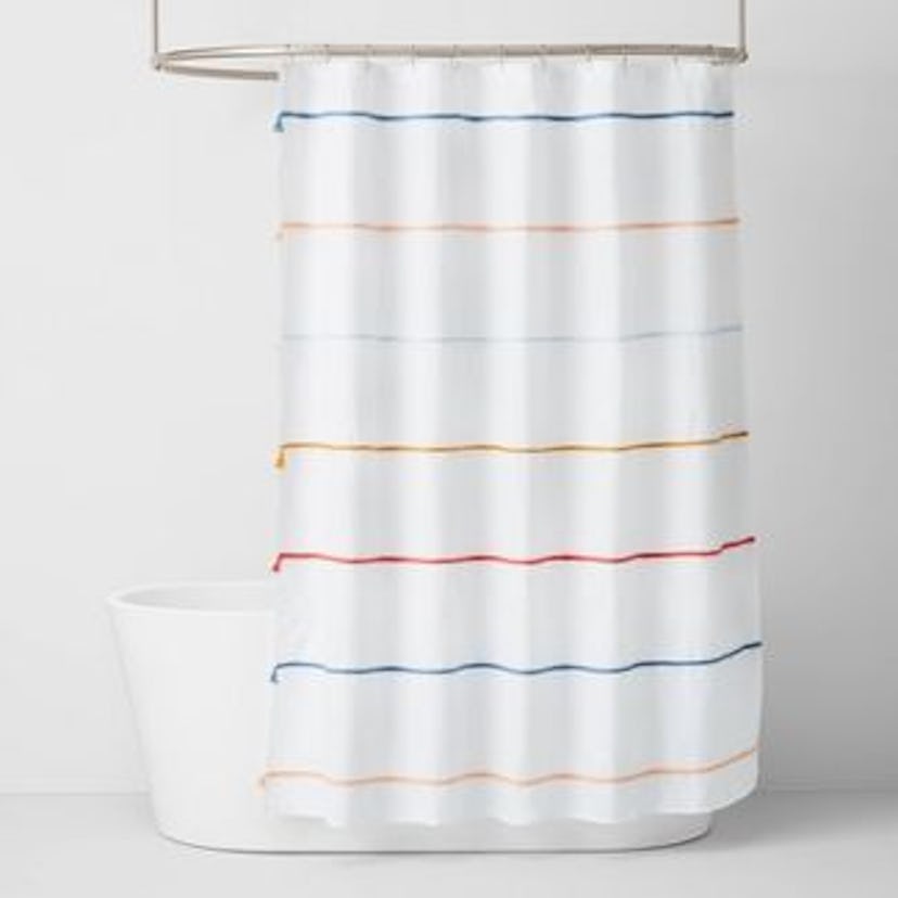 Pillowfort Multi Stripe with Tassels Shower Curtain