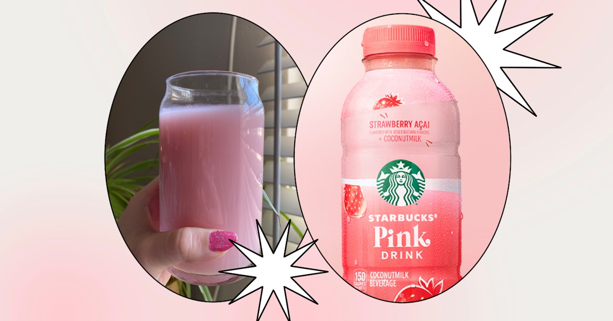 Starbucks Bottles Popular Pink Drink
