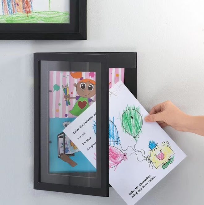 Kid art display frame, a sweet Mother's Day gift for grandma