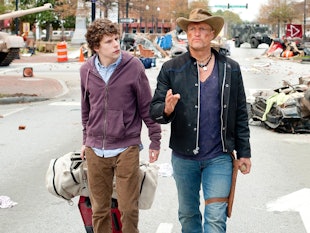 Jesse Eisenberg as Columbus and Woody Harrelson as Tallahassee in Zombieland