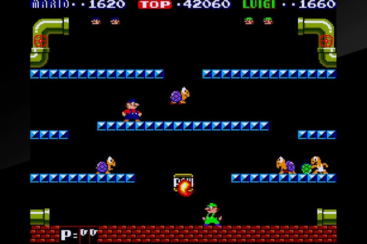 Mario Bros. arcade game screenshot