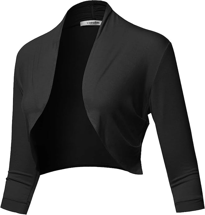 SSOULM Open Front Bolero Cardigan