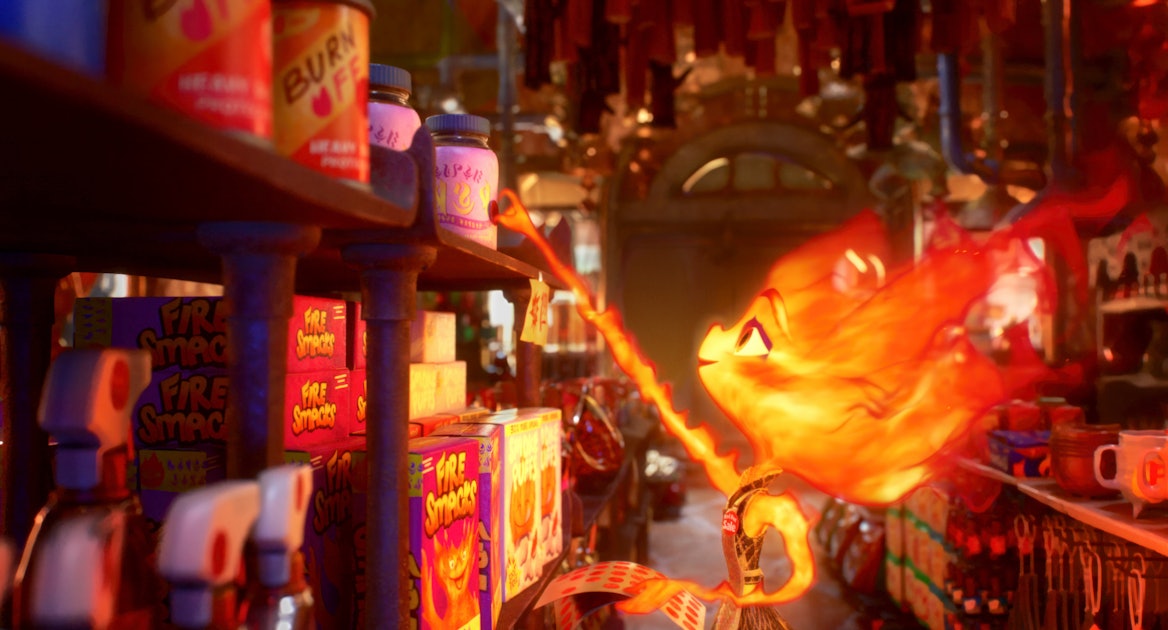 “Elemental”은 Pixar의 최근 최고의 영화 중 하나에서 큰 트릭을 차용합니다.