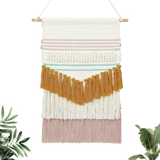 LOMOHOO Macrame Wall Hanging Woven Tapestry
