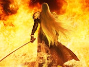 final fantasy 7 remake sephiroth fire art