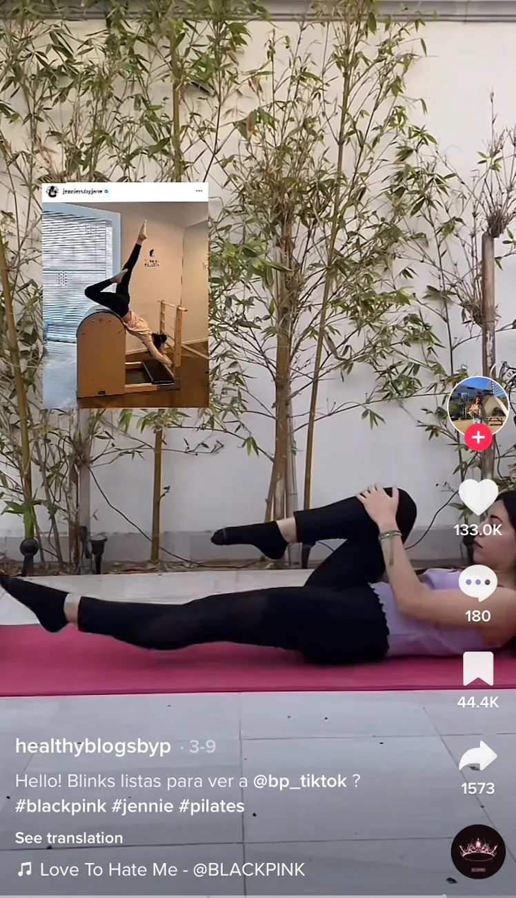 Jennieism Routine Jennie From BLACKPINK's Workout Routine Has Sculpting Pilates Moves