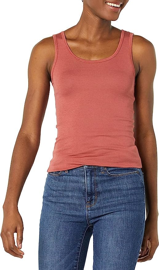 Amazon Essentials Women&rsquo;s Slim-Fit Tank (2-Pack)