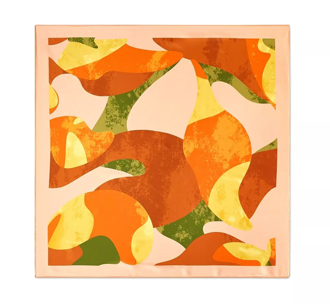 Mixed Paint Print Hair Scarf