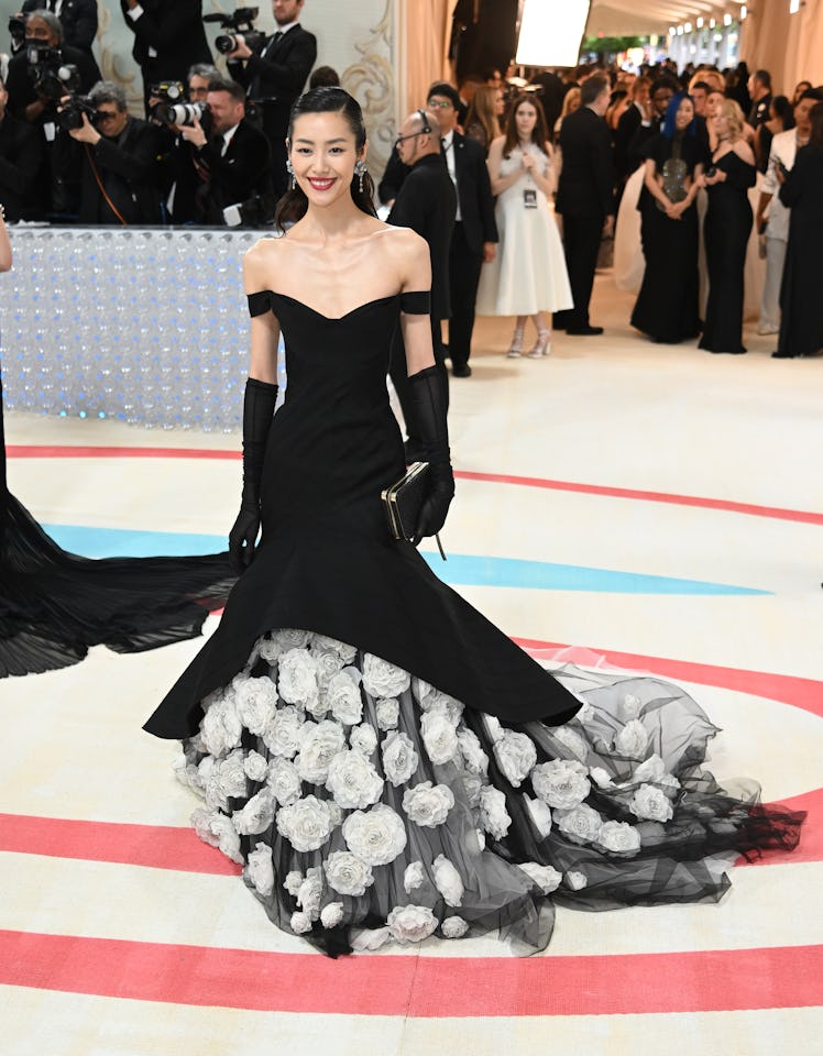 Liu Wen attends The 2023 Met Gala Celebrating "Karl Lagerfeld: A Line Of Beauty" at The Metropolitan...