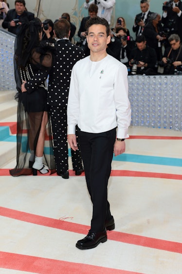 Rami Malek attends The 2023 Met Gala Celebrating "Karl Lagerfeld: A Line Of Beauty" at The Metropoli...