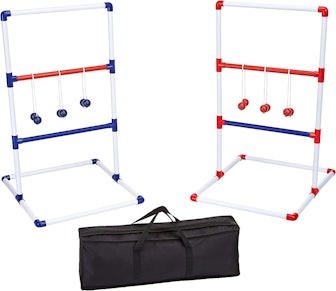 Amazon Basics Ladder Toss Outdoor Lawn Game Set with Soft Carrying Case