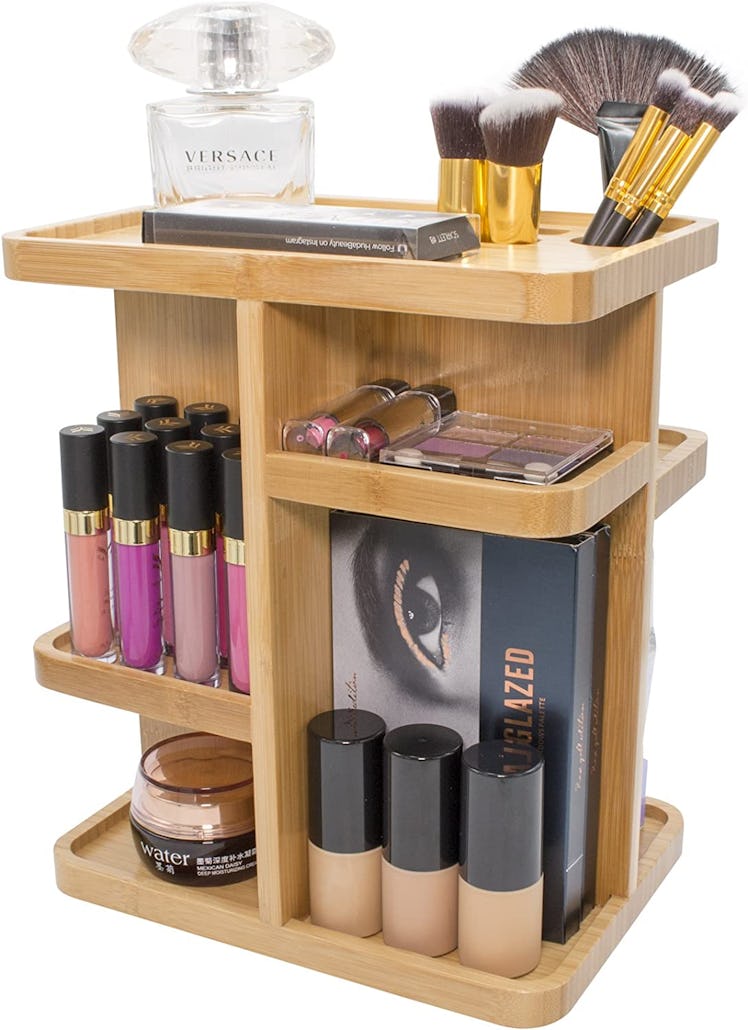 Sorbus 360° Bamboo Cosmetic Organizer