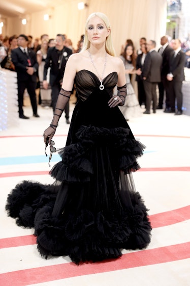 Jessica Chastain attends The 2023 Met Gala Celebrating "Karl Lagerfeld: A Line Of Beauty" at The Met...