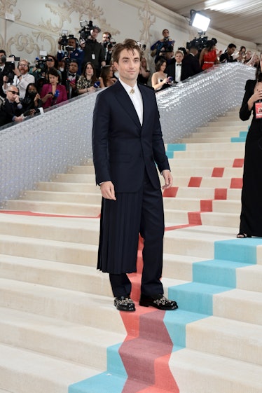 Robert Pattinson attends The 2023 Met Gala Celebrating "Karl Lagerfeld: A Line Of Beauty" at The Met...