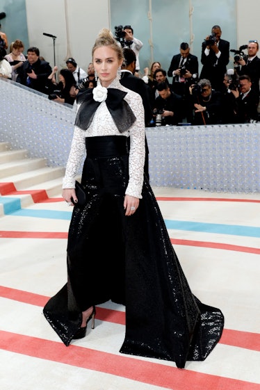 Emily Blunt attends The 2023 Met Gala Celebrating "Karl Lagerfeld: A Line Of Beauty" at The Metropol...