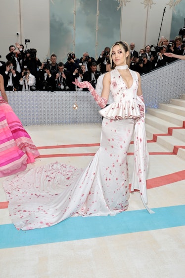 Eileen Gu attends The 2023 Met Gala Celebrating "Karl Lagerfeld: A Line Of Beauty" at The Metropolit...