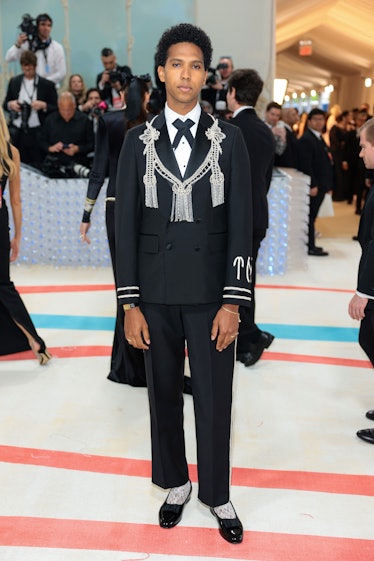 Tyler Mitchell attends The 2023 Met Gala Celebrating "Karl Lagerfeld: A Line Of Beauty" at The Metro...