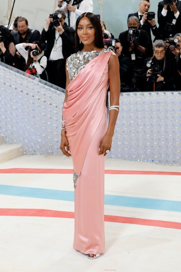 Naomi Campbell attends The 2023 Met Gala Celebrating "Karl Lagerfeld: A Line Of Beauty" at The Metro...
