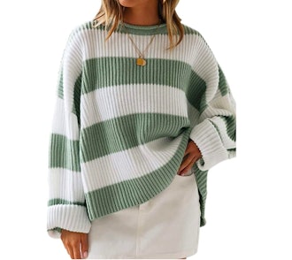 ZESICA Knitted Oversized Pullover Sweater