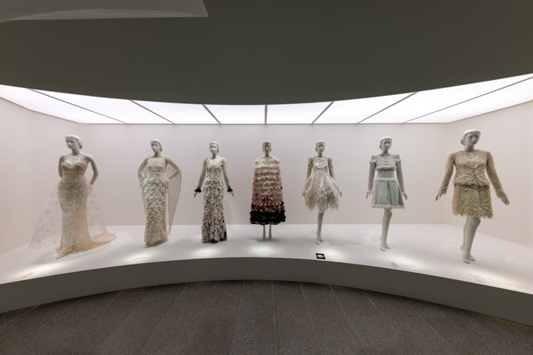 a look from the karl lagerfeld met gala exhibition