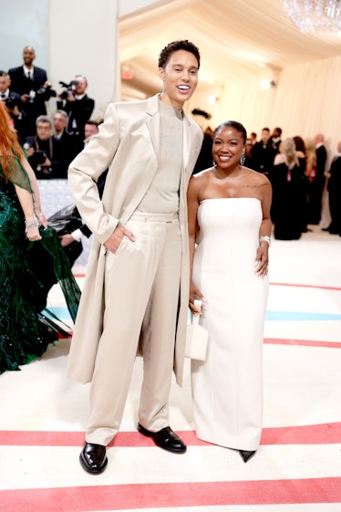 Brittney Griner and Cherelle Griner attend The 2023 Met Gala Celebrating "Karl Lagerfeld: A Line Of ...