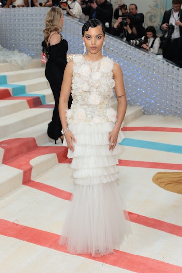 Whitney Peak attends The 2023 Met Gala Celebrating "Karl Lagerfeld: A Line Of Beauty" at The Metropo...