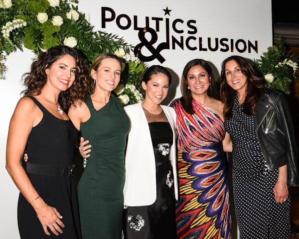 Cecilia Vega, Alicia Menendez, Laura Jarrett, Amna Nawaz, and Yasmin Vossoughian at the Politics and…