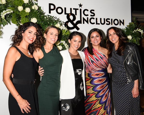 Cecilia Vega, Alicia Menendez, Laura Jarrett, Amna Nawaz, and Yasmin Vossoughian at the Politics and...