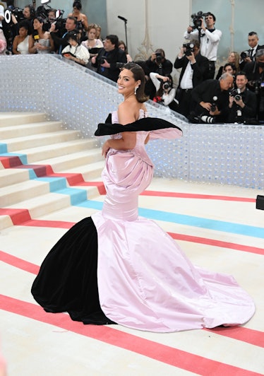 Ashley Graham attends The 2023 Met Gala Celebrating "Karl Lagerfeld: A Line Of Beauty" at The Metrop...