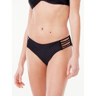 Shimmer Bikini Bottoms with Side Straps