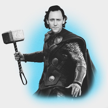Tom Hiddleston as Thor.