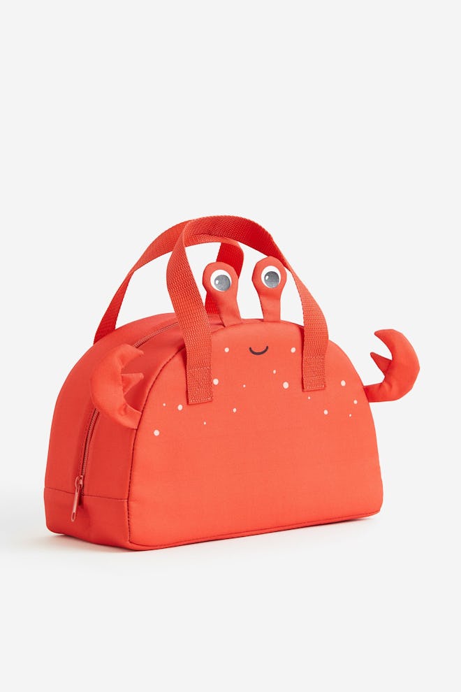 Kids' cooler bag shaped like a crab